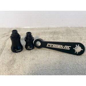 Protek RC Black Aluminum 23mm 17mm Hex Wrench Tool Set RC Car Parts